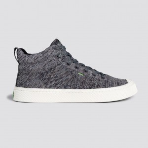 Cariuma High Top Bamboo Weave Knit Vegan IBI HIGH Damen Grau | PMK469780