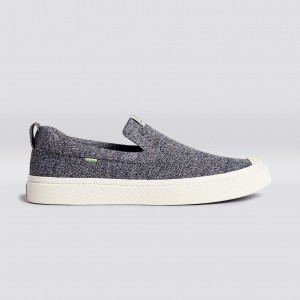 Cariuma Low Top Bamboo Weave Knit Vegan IBI Slip-On Herren Grau | WUB256189