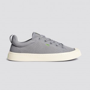 Cariuma Low Top Bamboo Weave Knit Vegan IBI Herren Hellgrau | LRX485912