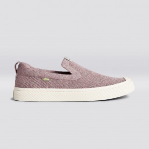 Cariuma Low Top Bamboo Weave Knit Vegan IBI Slip-On Damen Stone Blush | SGI374926