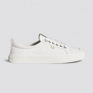 Cariuma Low Top Canvas Vegan OCA LOW Damen Off-White | RIV812930