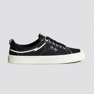 Cariuma Low Top Canvas Vegan OCA LOW Damen Schwarz | SQI250738