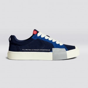 Cariuma Low Top Suede OCA LOW Damen Navy | CLF524608