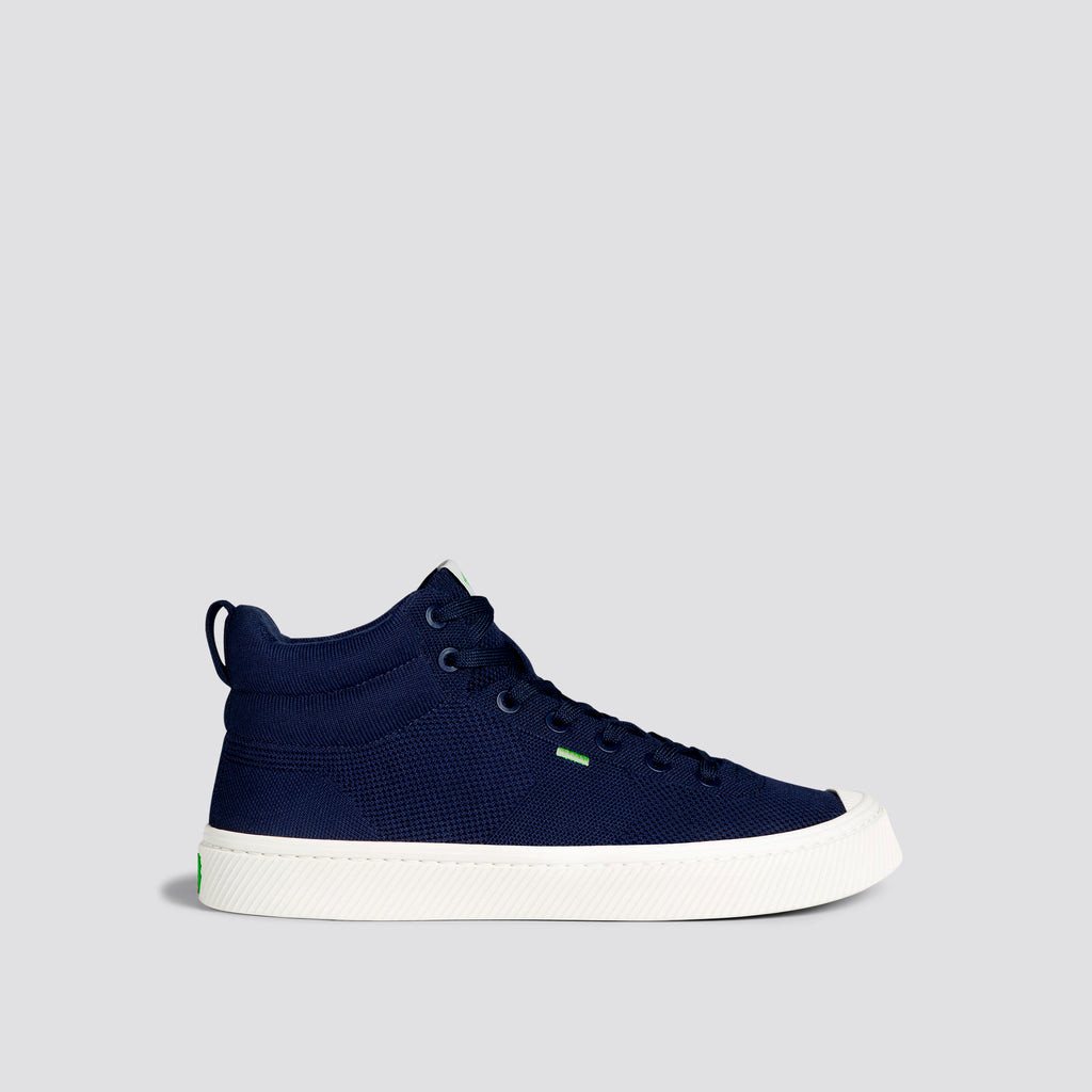 Cariuma High Top Bamboo Weave Knit Vegan IBI HIGH Herren Navy | KMP954136