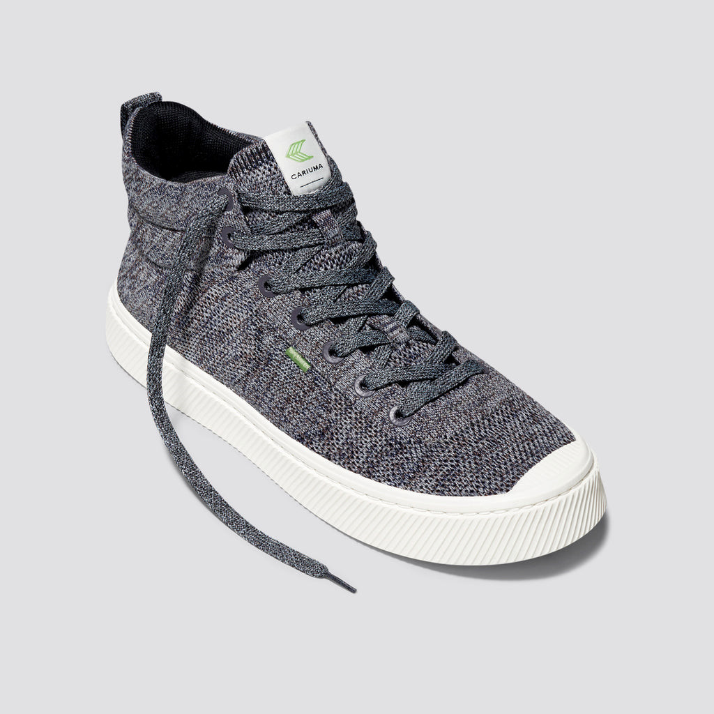 Cariuma High Top Bamboo Weave Knit Vegan IBI HIGH Damen Grau | PMK469780