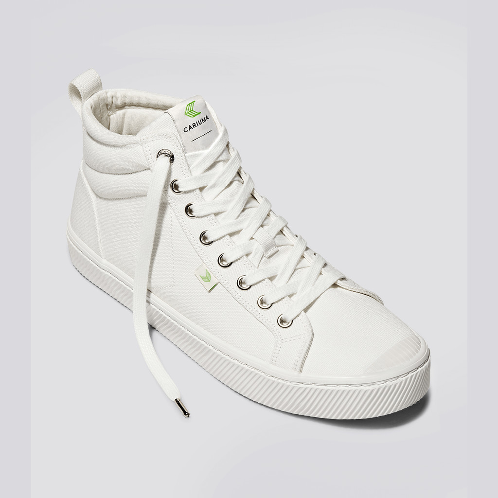 Cariuma High Top Canvas Vegan OCA HIGH Damen Off-White | CXA027598