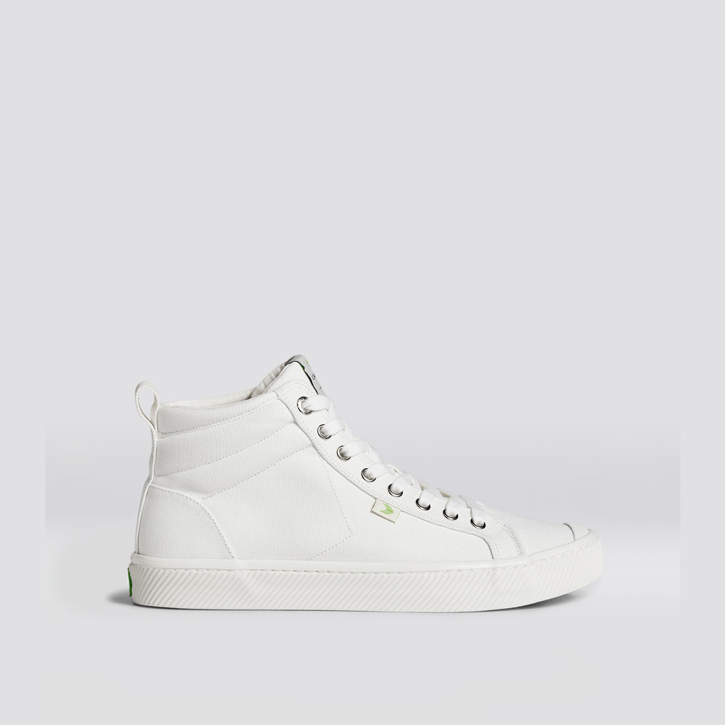 Cariuma High Top Canvas Vegan OCA HIGH Damen Off-White | CXA027598