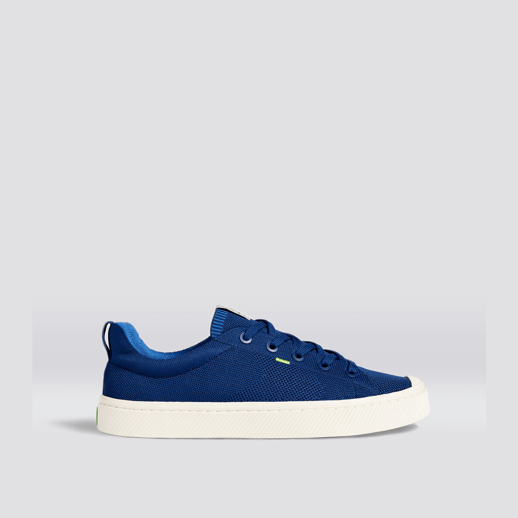 Cariuma Low Top Bamboo Weave Knit IBI Damen Blau | AOP045261