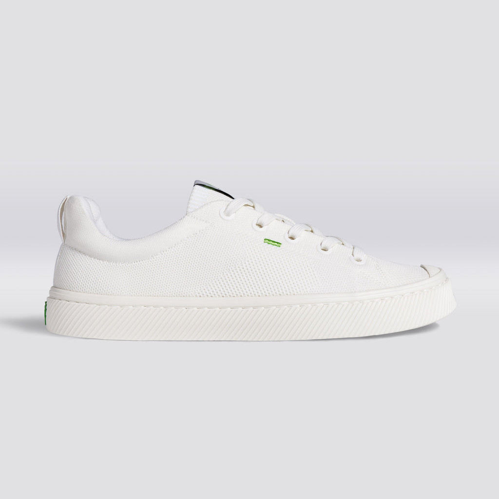 Cariuma Low Top Bamboo Weave Knit Vegan IBI Herren Off-White | VZF357861