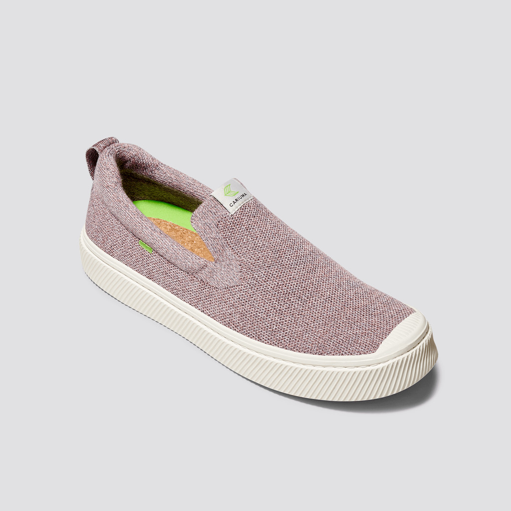 Cariuma Low Top Bamboo Weave Knit Vegan IBI Slip-On Herren Stone Blush | WYF052617