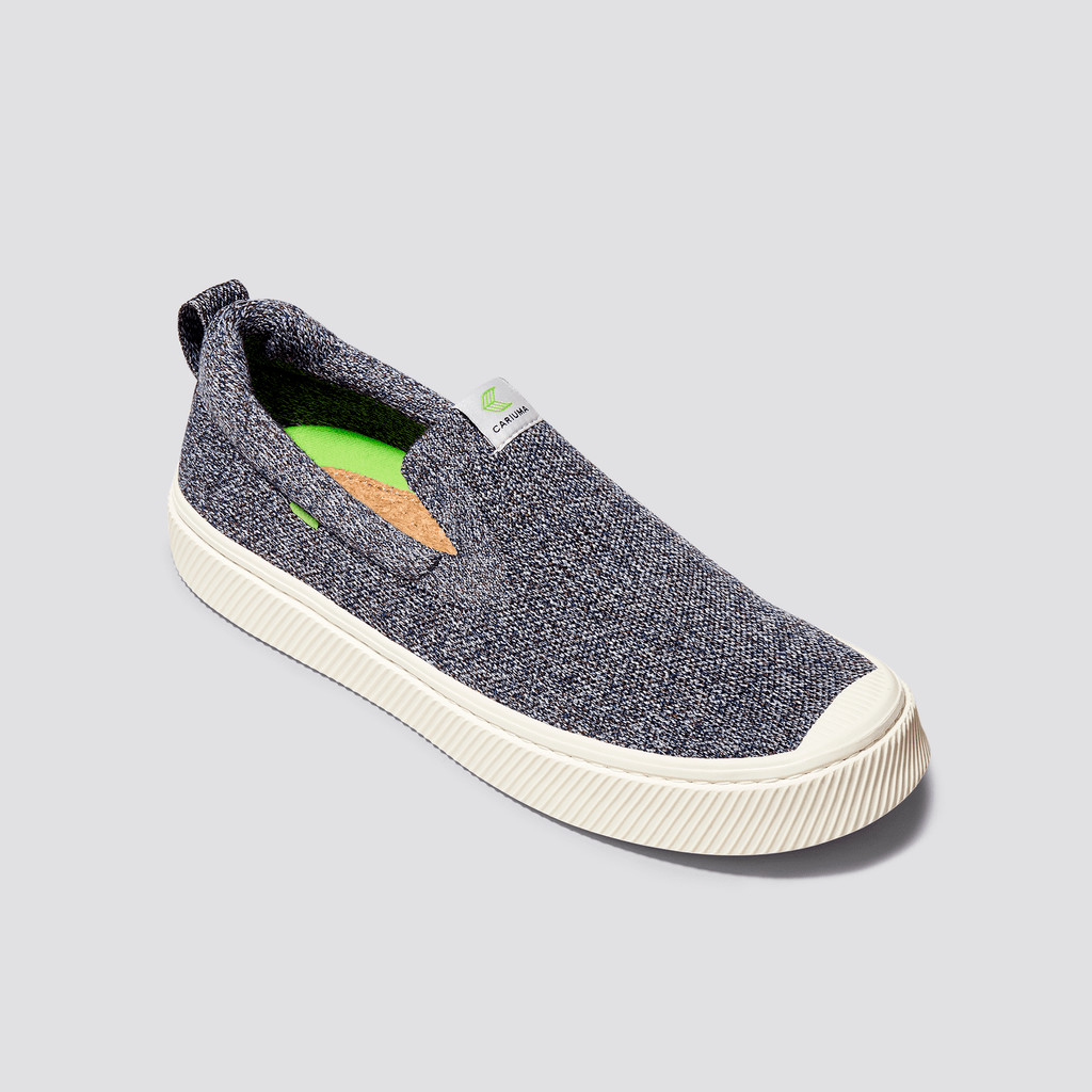 Cariuma Low Top Bamboo Weave Knit Vegan IBI Slip-On Herren Grau | WUB256189