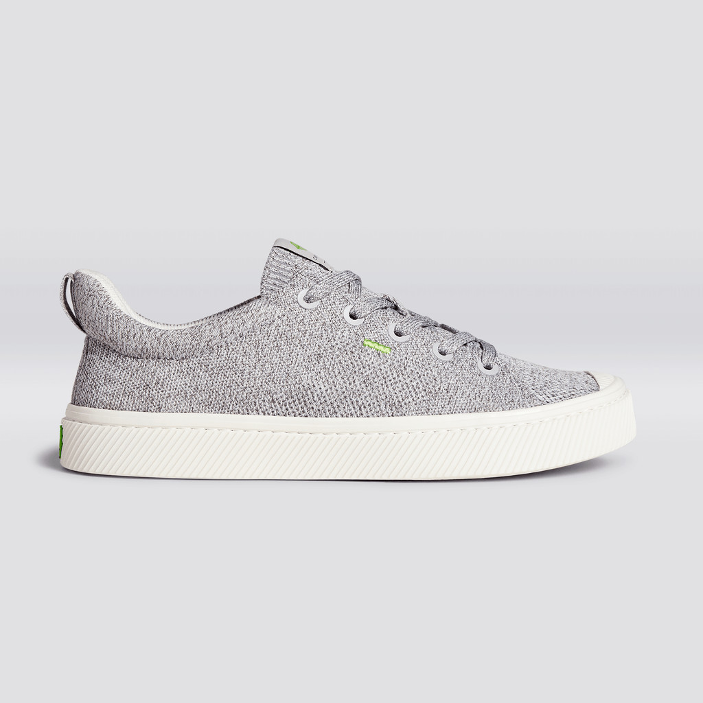 Cariuma Low Top Bamboo Weave Knit Vegan IBI Herren Hellgrau | QZK395840