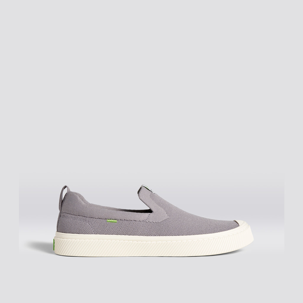 Cariuma Low Top Bamboo Weave Knit Vegan IBI Slip-On Damen Hellgrau | RZH203549