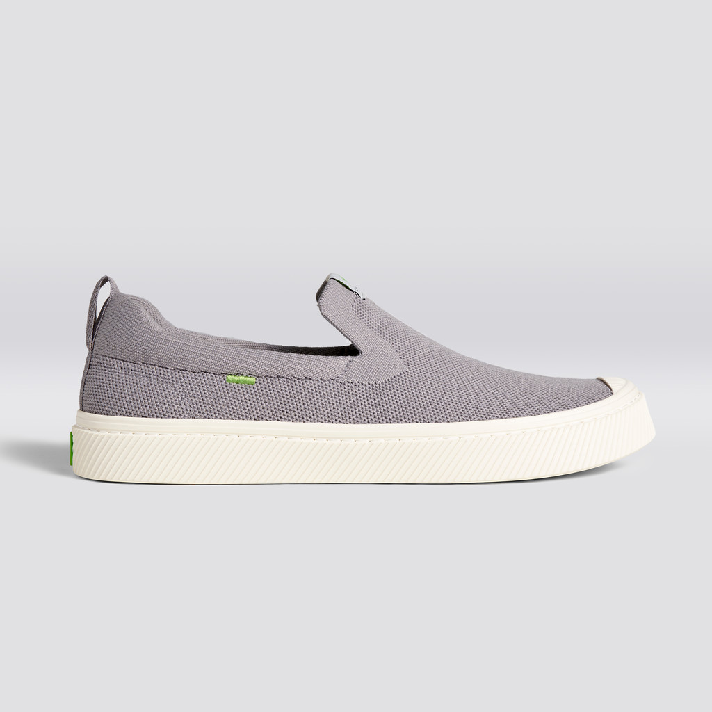 Cariuma Low Top Bamboo Weave Knit Vegan IBI Slip-On Damen Hellgrau | RZH203549