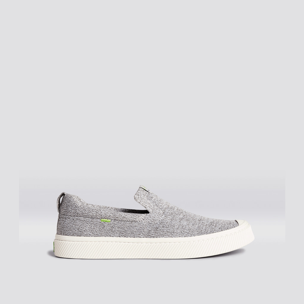 Cariuma Low Top Bamboo Weave Knit Vegan IBI Slip-On Damen Hellgrau | THF301986