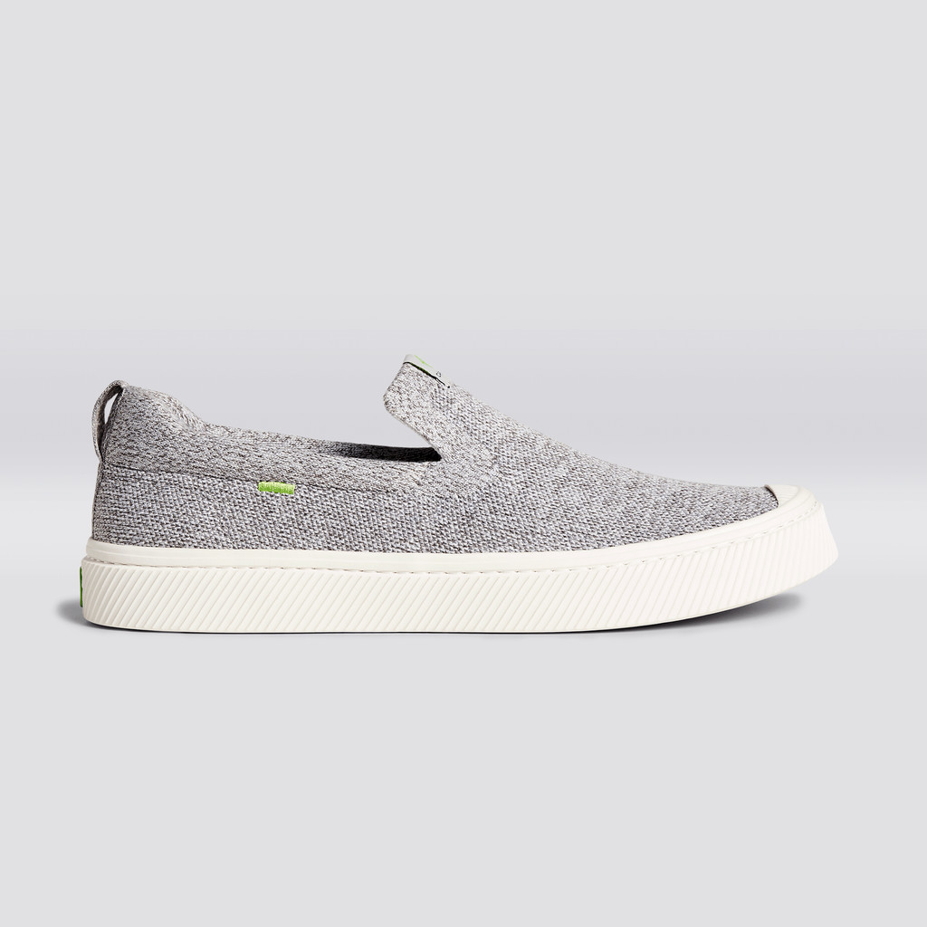 Cariuma Low Top Bamboo Weave Knit Vegan IBI Slip-On Damen Hellgrau | THF301986