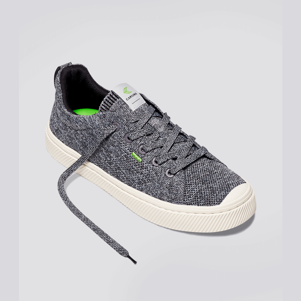 Cariuma Low Top Bamboo Weave Knit Vegan IBI Damen Grau | GNY153679