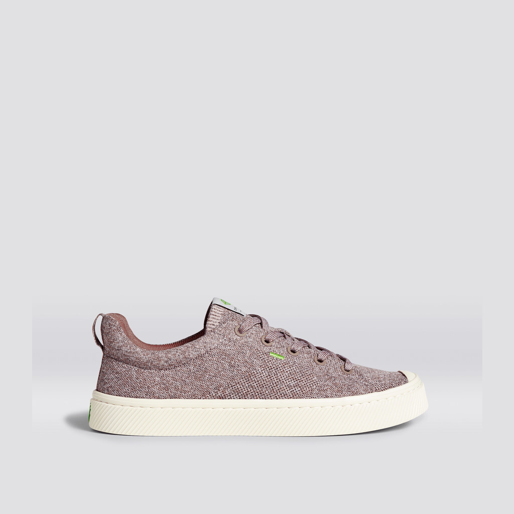 Cariuma Low Top Bamboo Weave Knit Vegan IBI Damen Stone Blush | PUV576194