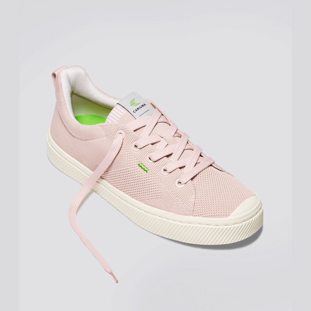 Cariuma Low Top Bamboo Weave Knit Vegan IBI Damen Rosa | TIH273148 