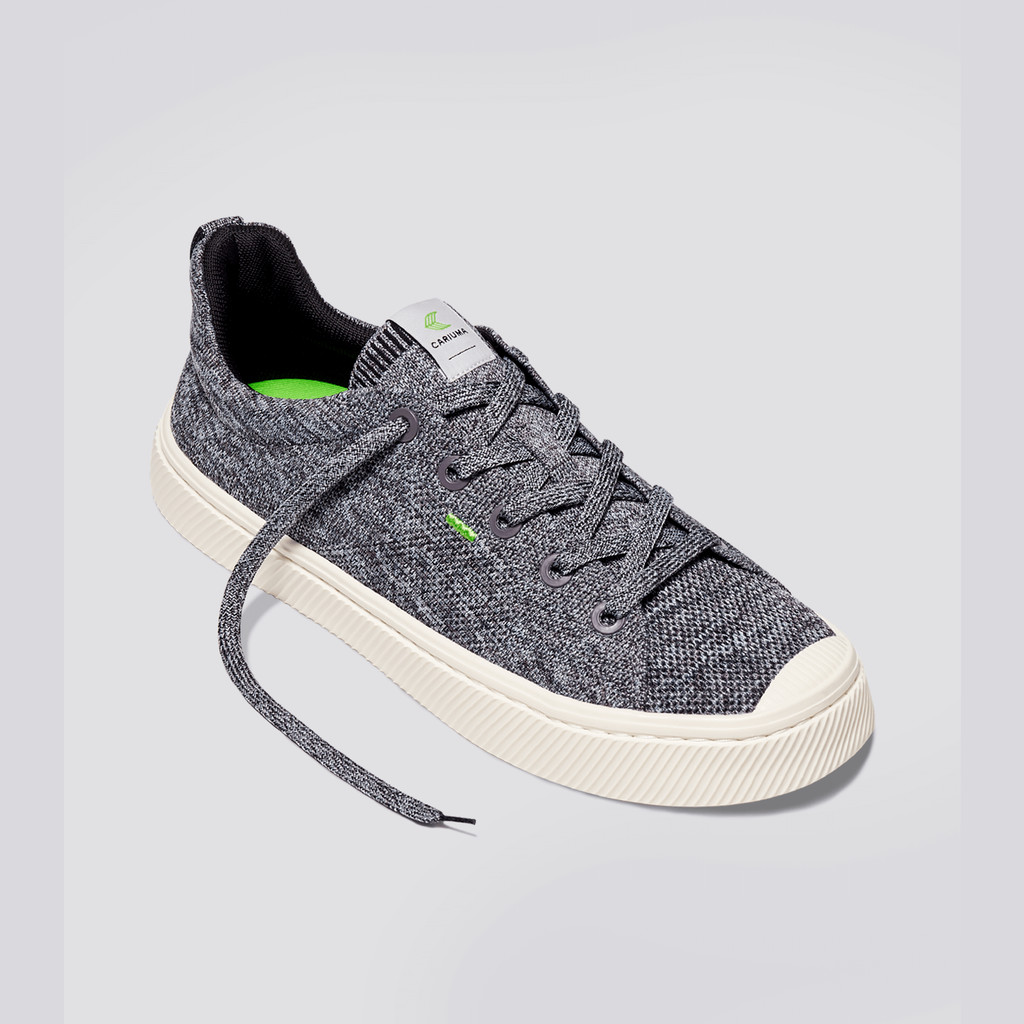 Cariuma Low Top Bamboo Weave Knit Vegan IBI Herren Grau | YSZ496178