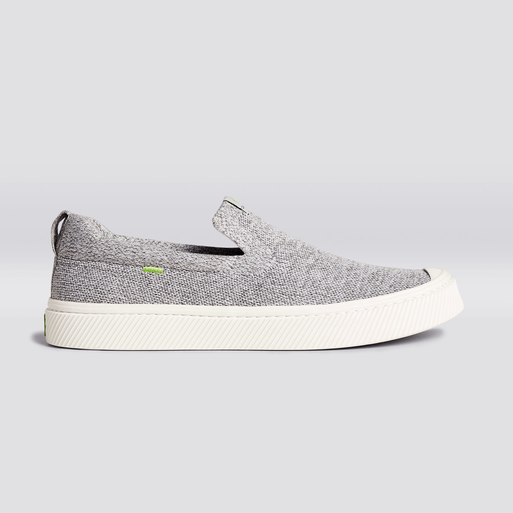 Cariuma Low Top Bamboo Weave Knit Vegan IBI Slip-On Herren Hellgrau | JFY370842