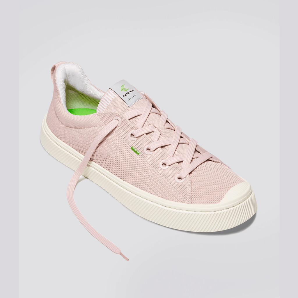 Cariuma Low Top Bamboo Weave Knit Vegan IBI Herren Rosa | XZF157986