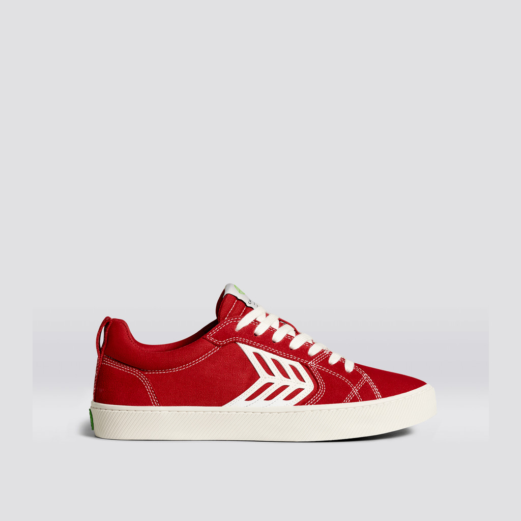 Cariuma Low Top Canvas Vegan CATIBA PRO Herren Rot | VPU964182