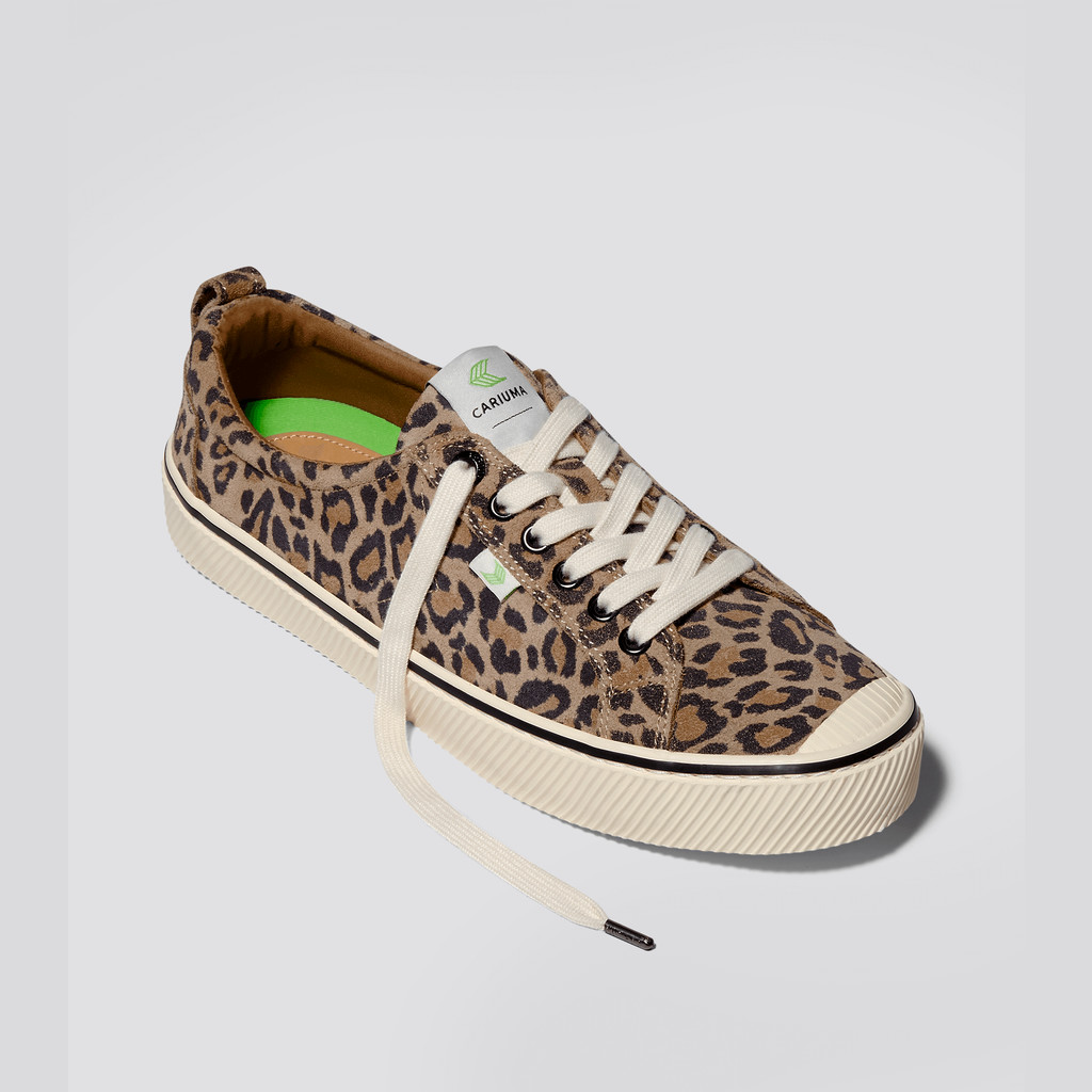 Cariuma Low Top Suede OCA LOW Damen Leopard | XAZ427138