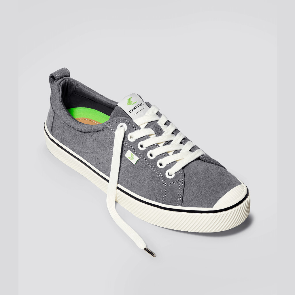 Cariuma Low Top Suede OCA LOW Damen Streifen Grau | XZR701956